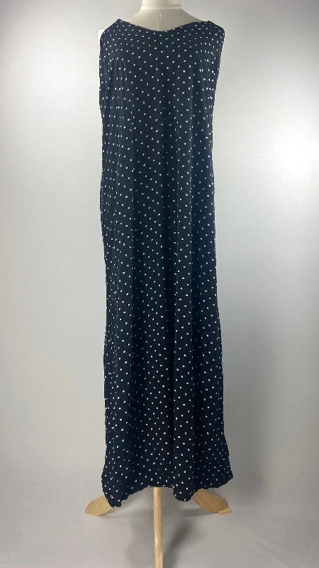 Dive Into Trendy Styles Spaghetti Strap Polka Dot Maxi Dress, Black