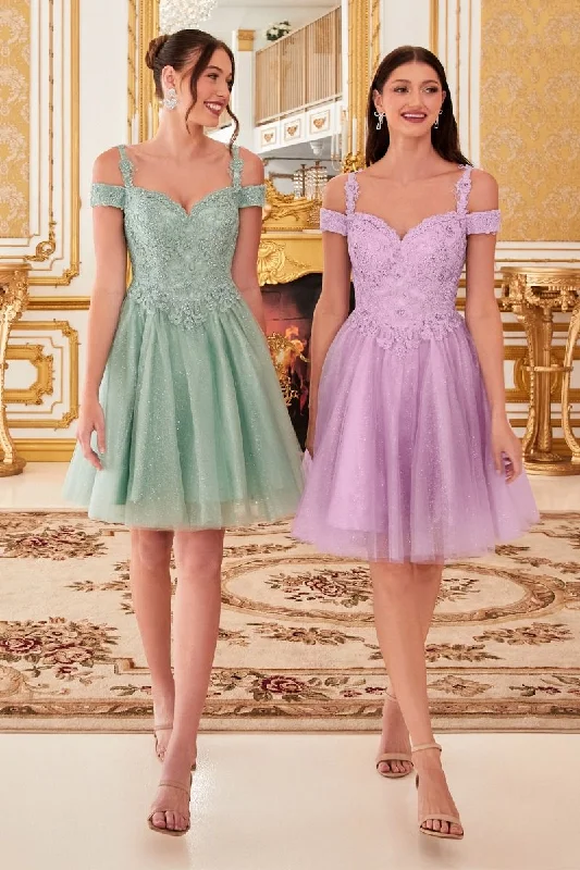 Casual Fashion Off The Shoulder Lace Sweetheart Tulle Skirt Short Cocktail Dress CDCD0132 Casual Fashion Off The Shoulder Lace Sweetheart Tulle Skirt Short Cocktail Dress CDCD0132