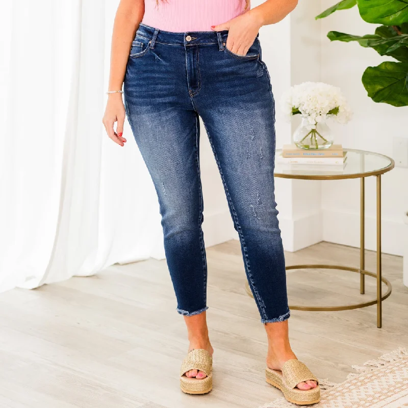 Holiday Sale Essential Charm Jeans, Dark Wash