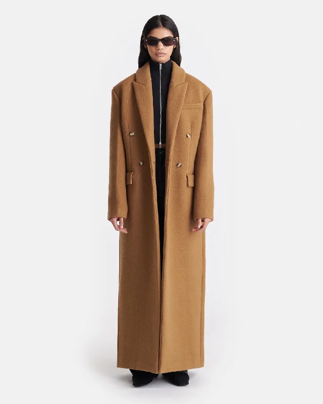 Women's Clothing For Outdoor Events Stylish Savings Ferris - Felted Wool Coat - Walnut Women's Clothing For Outdoor Events Stylish Savings Ferris - Felted Wool Coat - Walnut