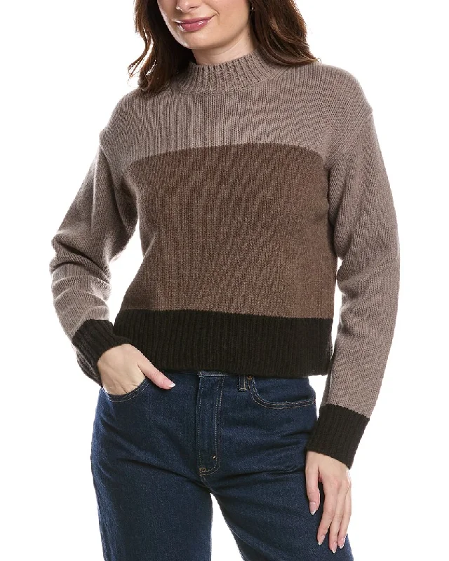 Hot Styles Theory Colorblocked Wool & Cashmere-Blend Pullover