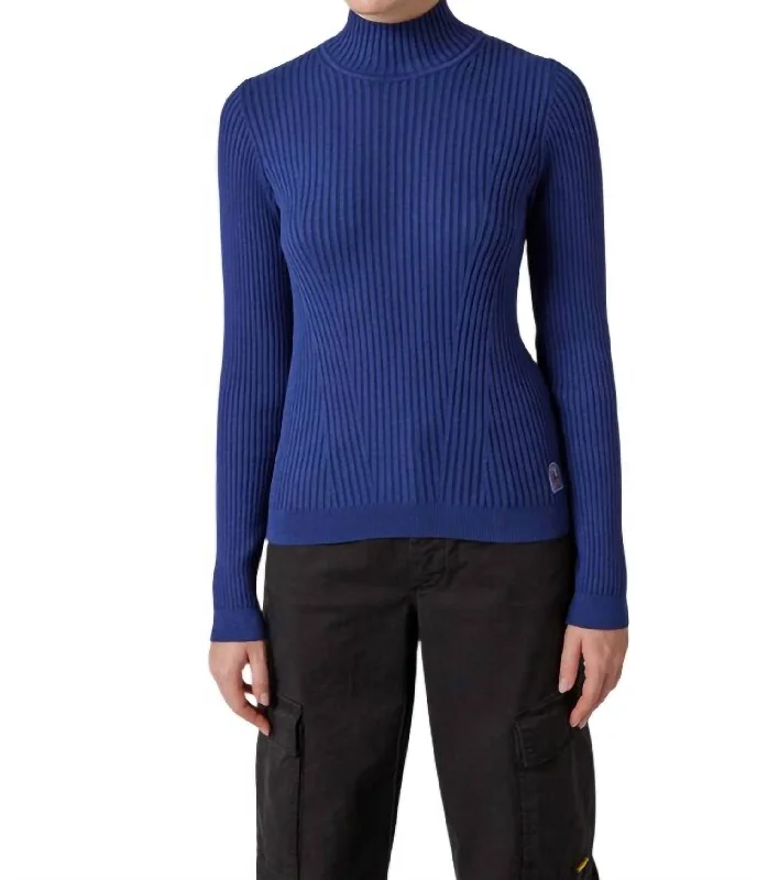 Hurry Before It's Gone Lotus Turtleneck Sweater In Eclipse