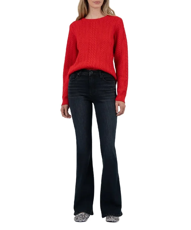 Limited Time Special Offer Emerson Scoop Neck Sweater In Red