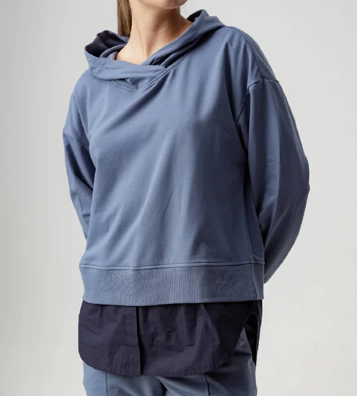 Evening Looks Winnie Hoodie In Steel Blue