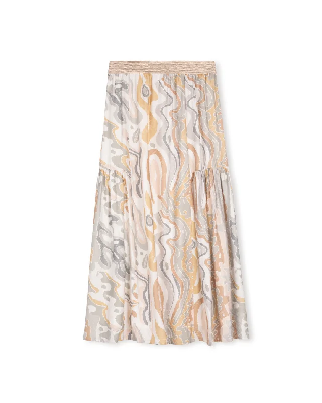 Women's Floral Print Outfit Big Discounts Printed Pull-On Skirt