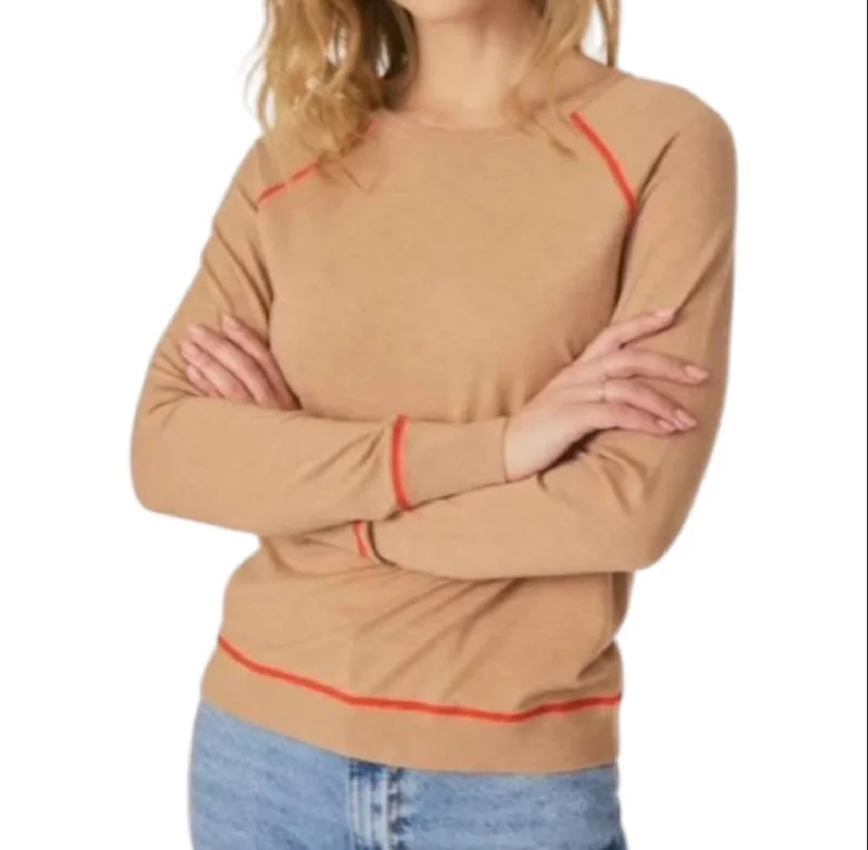 Women's Garments Limited - Edition Drops Stitched Crew Sweater In Brown