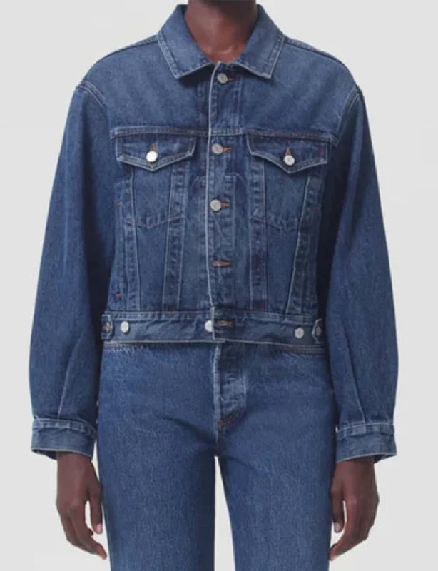 Chic Outfits Shrunken Charli Denim Jacket, Filter