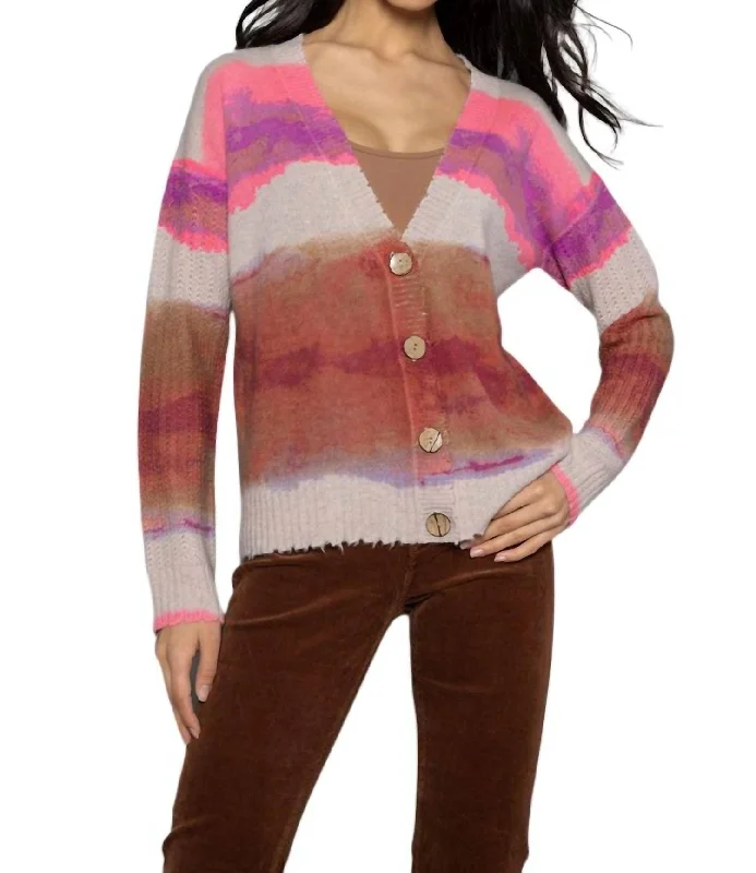 Flash Deals Color-Coded Cardigan In Birch