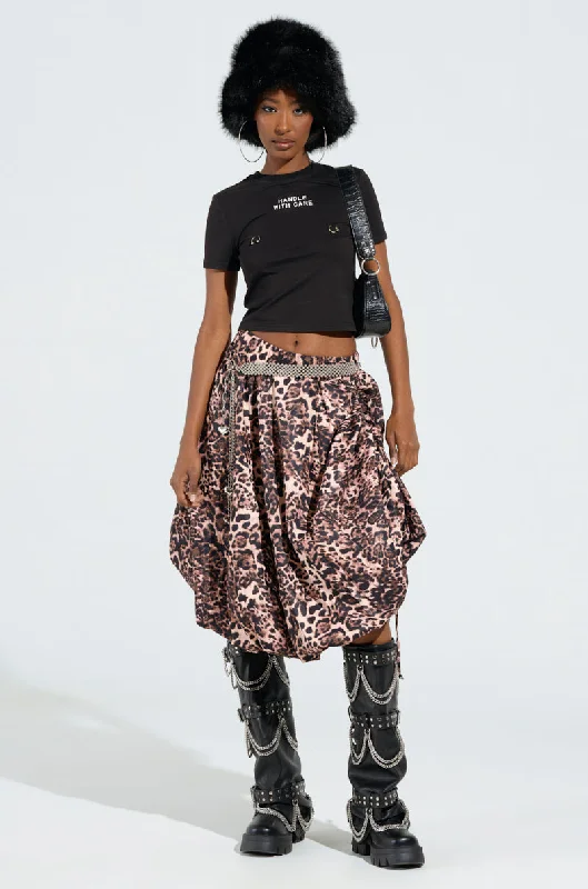 Exclusive Discount FREE AS CAN BE SKIRT IN CHEETAH