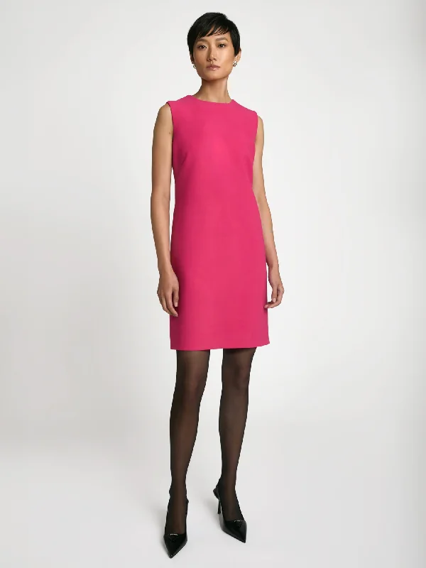 Discover Promotions Textured sleeveless dress