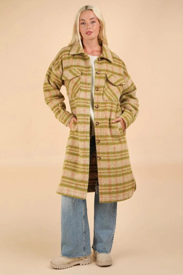 Chic Outfits Roxy Plaid Sherpa Jacket