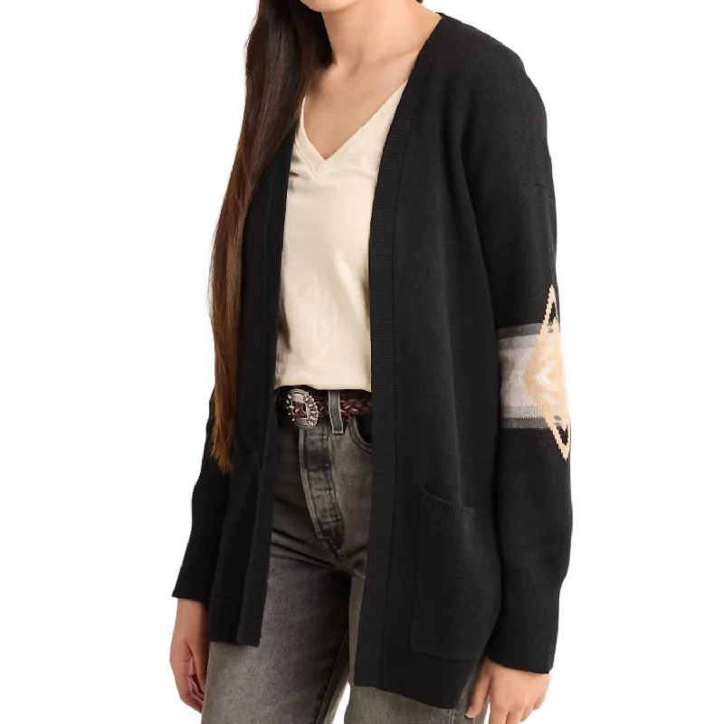 Luxury Women's Clothes New Season Fashion Preview Sale Sierra Springs Cardigan In Black Harding Multi Luxury Women's Clothes New Season Fashion Preview Sale Sierra Springs Cardigan In Black Harding Multi