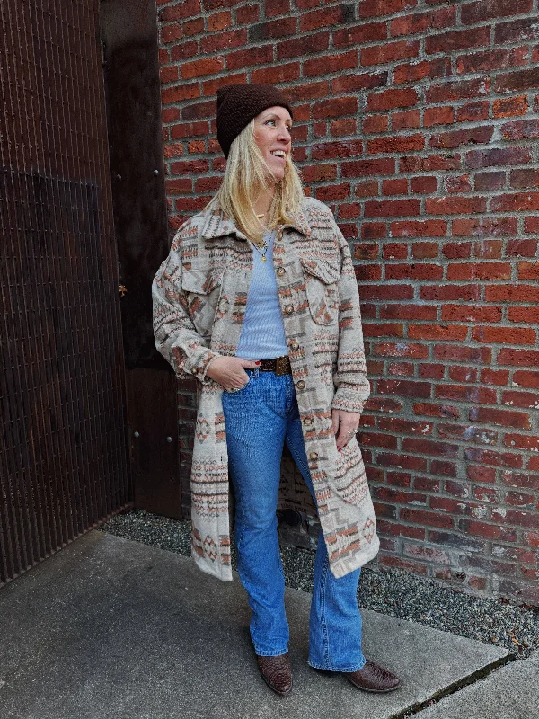 Chic Styles Sunrise Montana Duster Coat