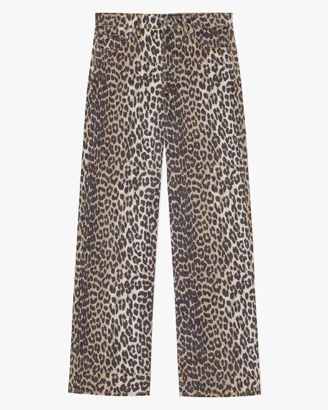 Snag Fabulous Fashion Bargains Izey Leopard Print Denim