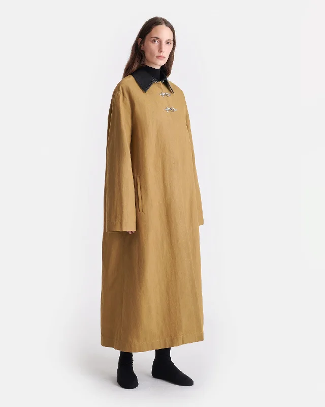 High-Fashion Women's Clothing Big Savings Zofia - Wax Cotton Coat - Yellow Khaki