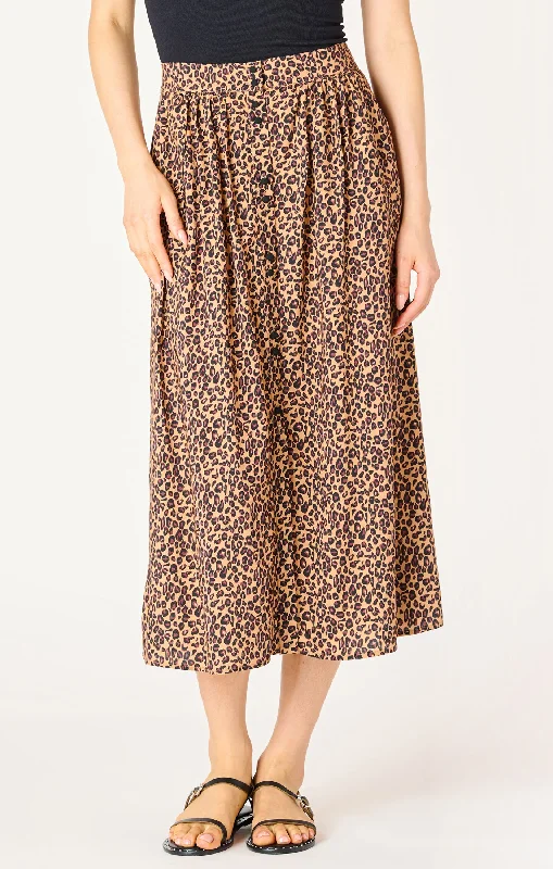 Dreamy Aesthetic Lauren Leopard Skirt