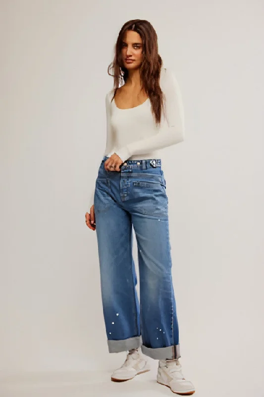 Best Sellers Free People Palmer Cuffed Jeans