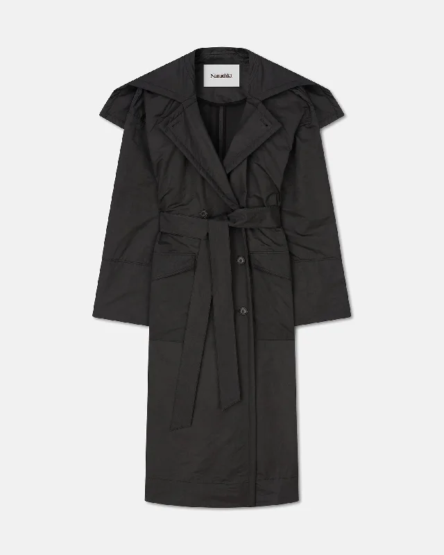 Stylish And Comfortable Clothing For Women Limited Stock Ruta - Tech Parachute Coat - Off Black Stylish And Comfortable Clothing For Women Limited Stock Ruta - Tech Parachute Coat - Off Black