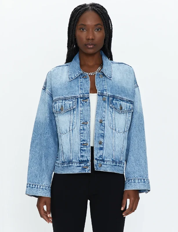 Style Upgrade Margo Oversized Denim Jacket, Dover