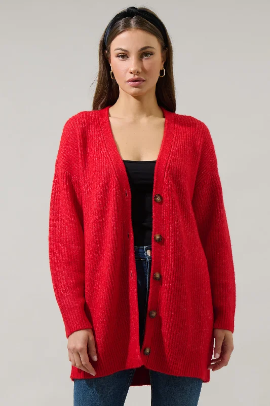 Huge Price Cut Tahlia Ribbed Oversized Cardigan