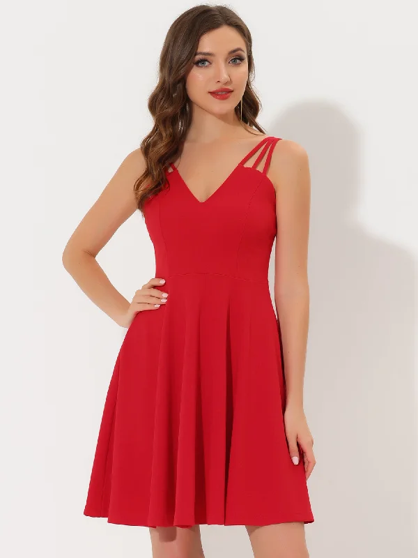 Big Savings On Minimalist Office Styles Homecoming Sexy Backless Sleeveless Party Cocktail Dress Sundress