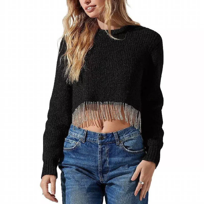 Graceful Fashion Palmer Sweater In Black