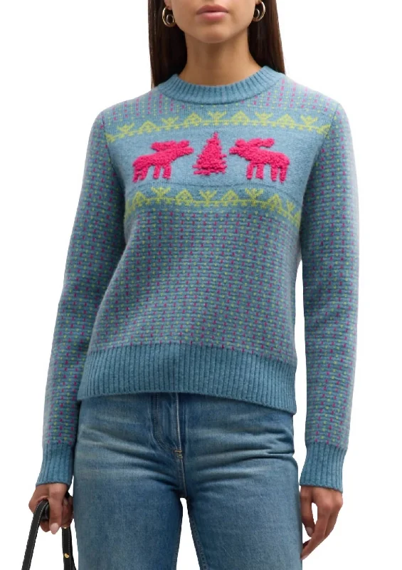 Timeless Women's Clothes Fast Fashion Favorites Nordic Cashmere Sweater In Blue