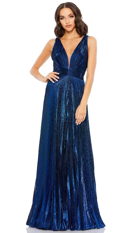 Trend Forward Threads For Her Mac Duggal 50640 - Metallic Sleeveless Evening Dress