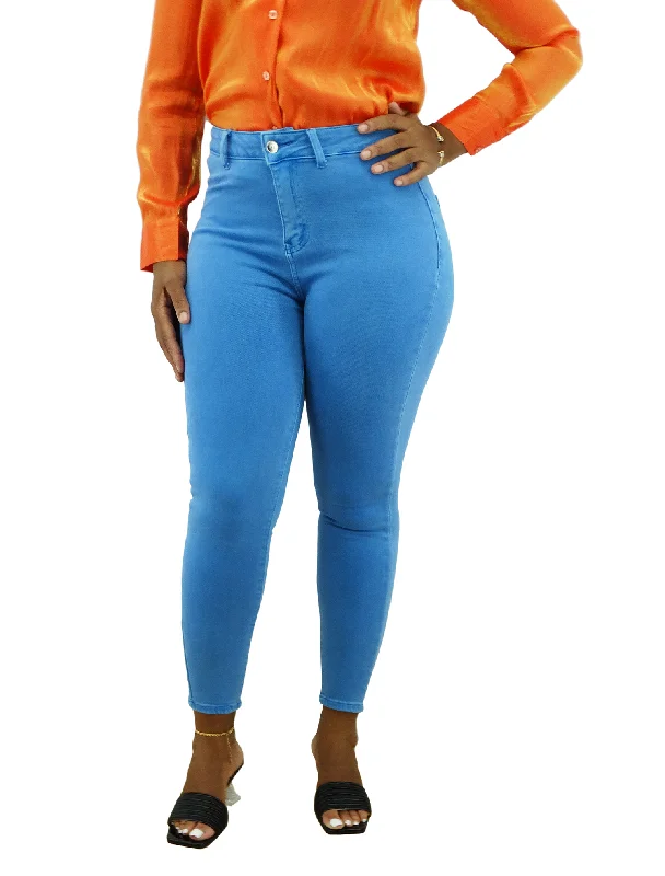 Big Savings On Minimalist Office Styles AS230B, Cozzi, Women's Skinny Stretch Jeans- 3/4-13/14