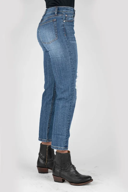 Limited Time Offers WOMENS HIGHRISE STRAIGHT CROP JEANS