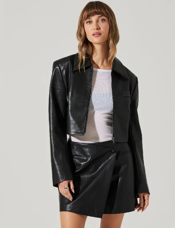 Find Your Unique Flair Lindsay Cropped Jacket, Black