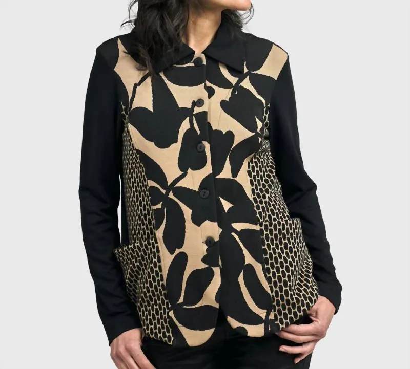 Women's High-Fashion Attire Big Savings On Minimalist Office Styles Stylish Lady Cardigan In Mix Print Women's High-Fashion Attire Big Savings On Minimalist Office Styles Stylish Lady Cardigan In Mix Print