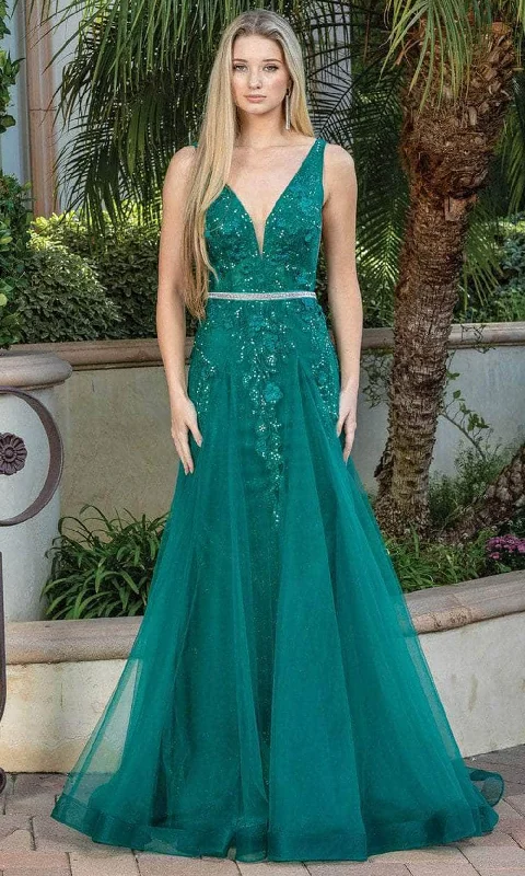 Style Without Limits Dancing Queen 4311 - Appliqued Sleeveless Prom Dress