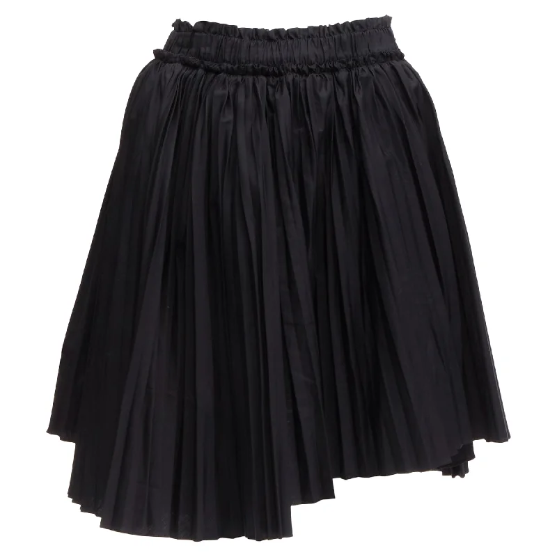 Beat The Heat In Tropical Styles Tod's cotton asymmetric high low pleated skirt