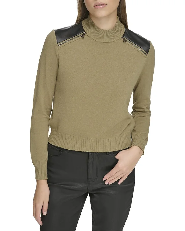 Fashion Forward Outfits DKNY Zipper Sweater