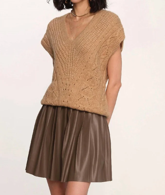 Casual Clothing For Women Mega Sales Ashby Sweater Vest In Latte
