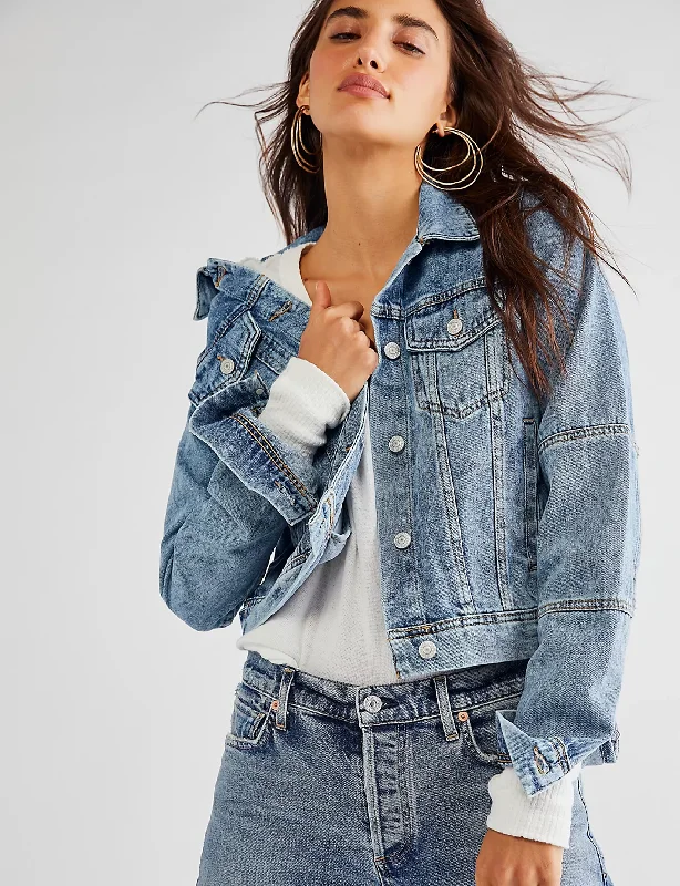 Fashionista Favorites Rumors Denim Jacket, Light Indigo