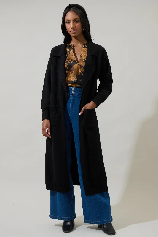 Crazy Discounts, Hurry Up Gladis Collared Maxi Cardigan