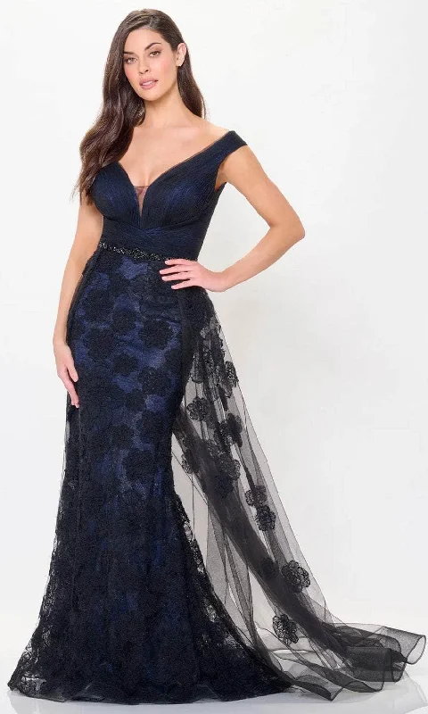 Trendy Styles Montage by Mon Cheri M909 - Sleeveless Lace Overlaid Evening Dress