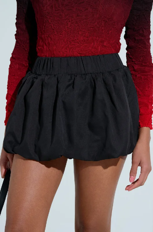 Discover Promotions BUBBLE BUBBLE BUBBLE SKIRT IN BLACK