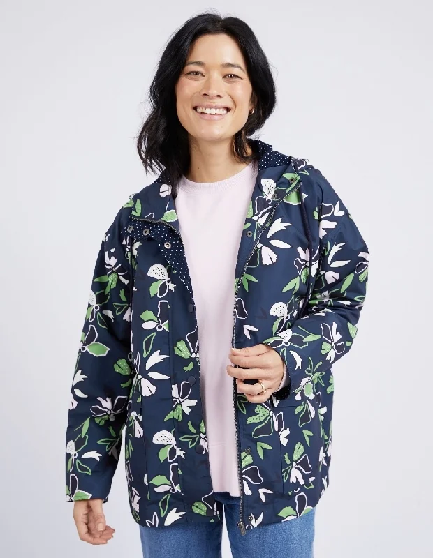 Relaxed Style Elm Idyll Floral Raincoat