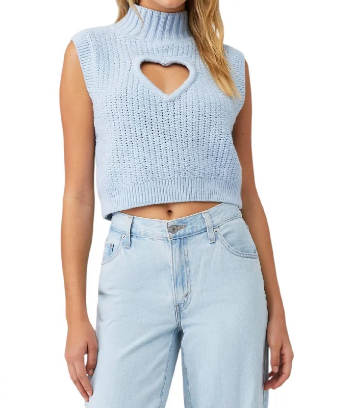 Hot Brand Discounts Rebecca Heart Sweater Vest In Blue