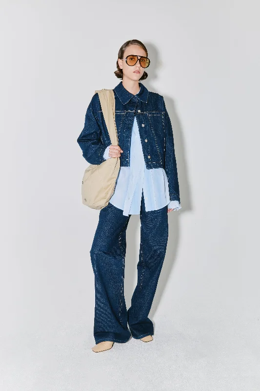 Women's Formal Event Clothing Spring Fashion VERONICA jacket dark blue denim