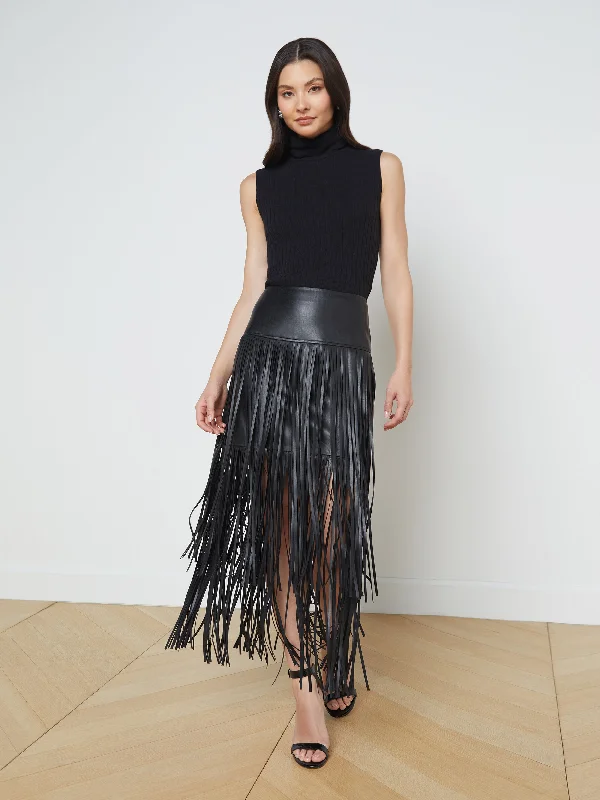 Exclusive Designer Collection Karolina Fringe Skirt