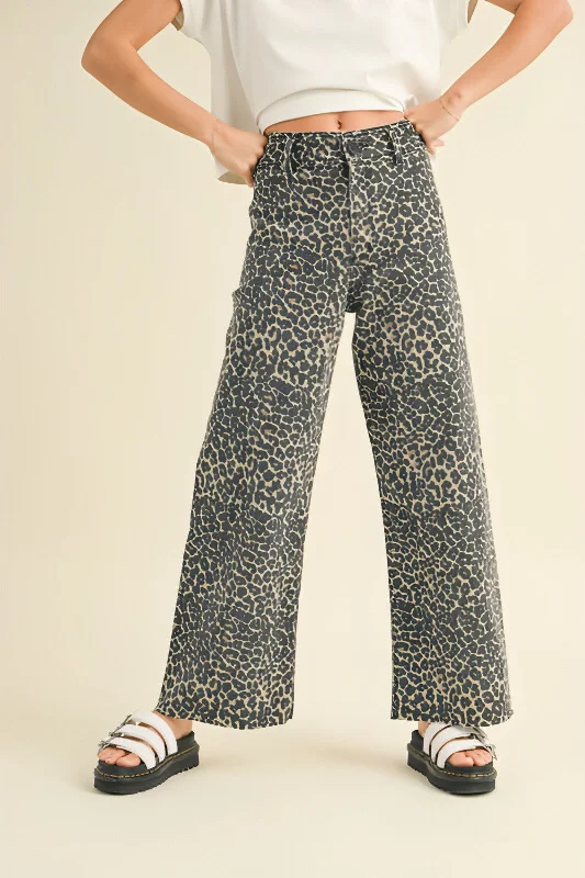 Shop Our Looks Wild Night Leopard Wide Leg Pants