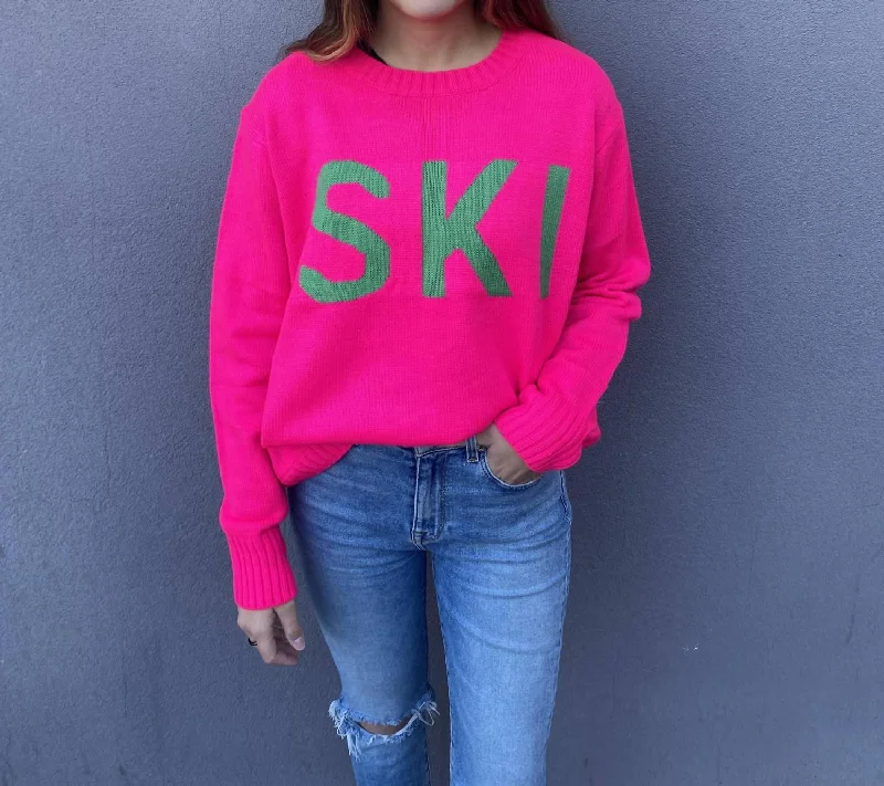 Summer Essentials Ski Sweater In Pink