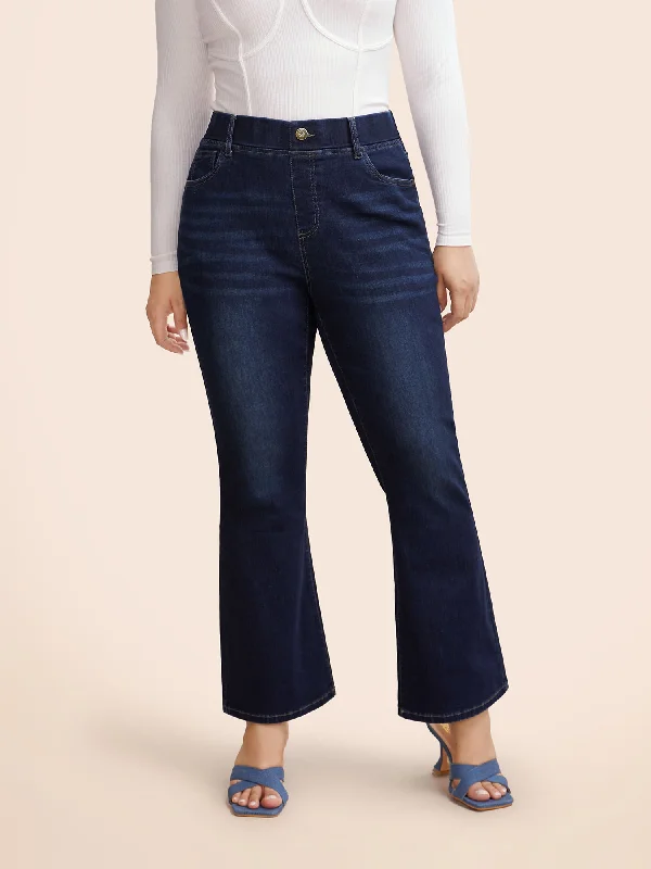 The Latest Trends High Stretch Dark Wash Bootcut Jeans