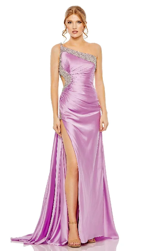 Romantic Date - Night Ensemble Mac Duggal 68447 - Satin Long Gown