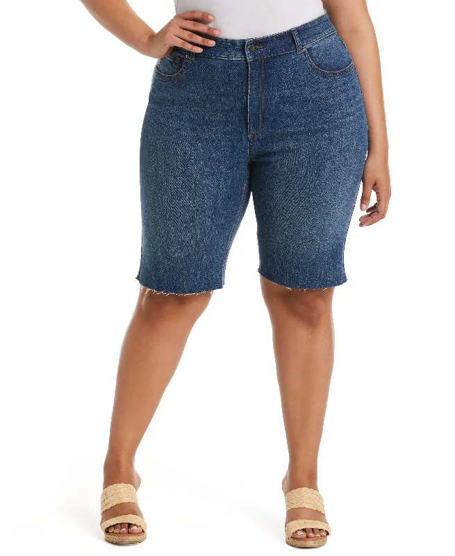 Absurdly Cheap Sale Plus Size Classic Fit Denim Bermuda Short