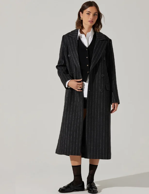 Celebrate With Big Savings Morana Coat, Grey Stripe